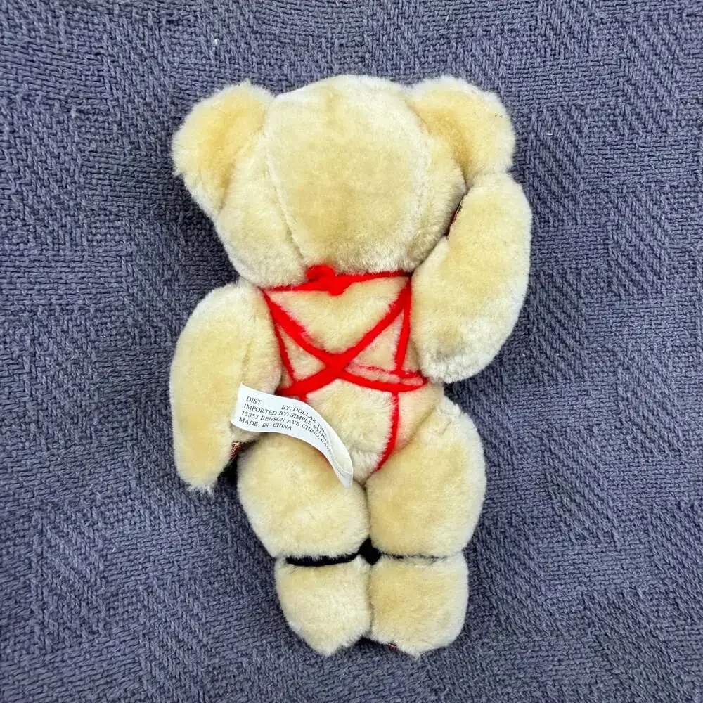 Vintage Simple Symbols Novelty Bondage Plush Teddy Bear Gag Gift